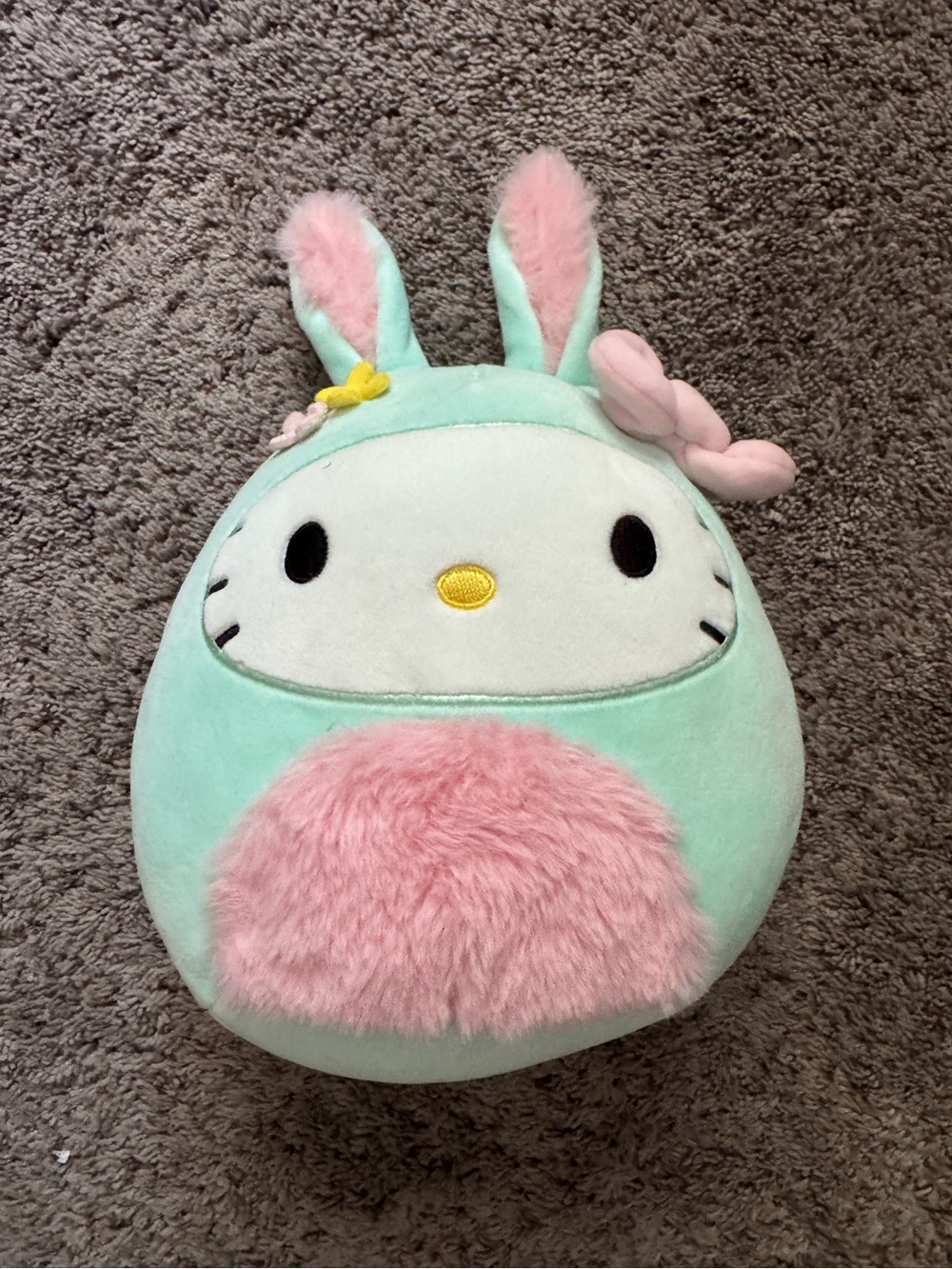 Squishmallows Mint Green and Pink Bunny Plush